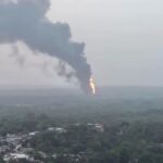 Incendio en planta de sal en Jáltipan