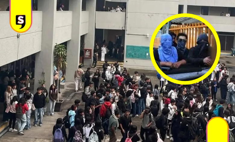 Riña en Prepa 1 de la UNAM: encapuchados y petardos en Xochimilco