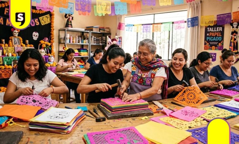 Taller gratis de papel picado en Pachuca