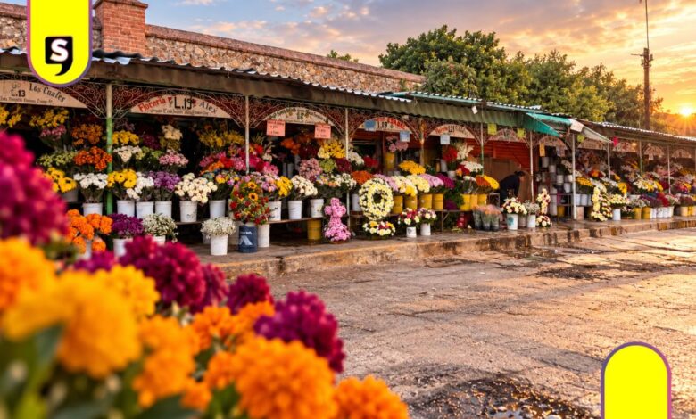 así viven los floristas el Día de Muertos